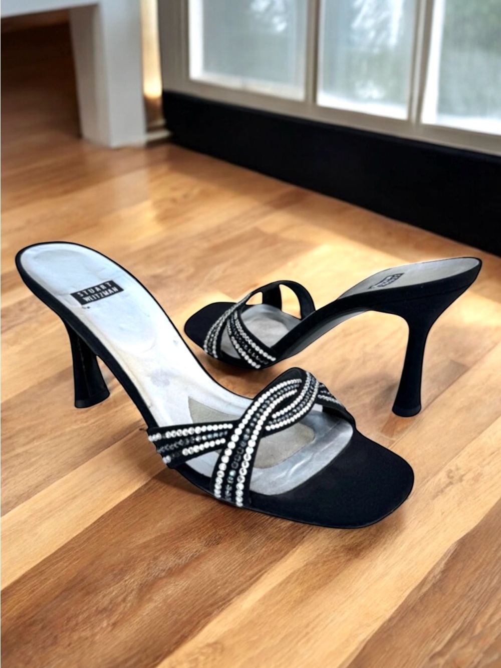 Stuart Weitzman Silver Sandals